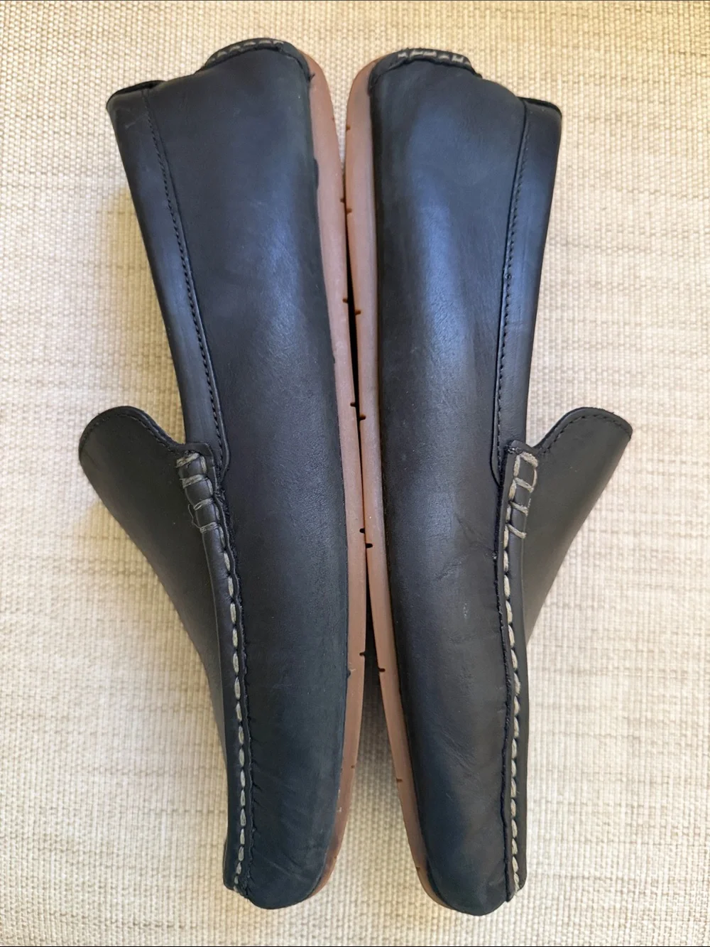 Cole Haan Men’s Leather Driving Moccasins Loafers Black Size 10.5